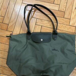 Forest Green Longchamp Tote